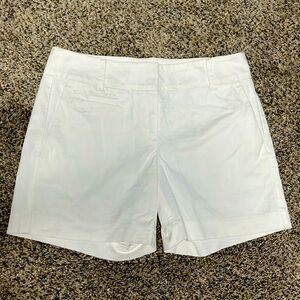 Never worn ANN TAYLOR white shorts original price was bought at 60 dollars!
